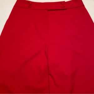 Calvin Klein High Waist Wide Leg Red Dress Pants size 16